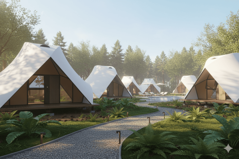 comma design營運型露營帳篷規劃 山脊帳篷示意