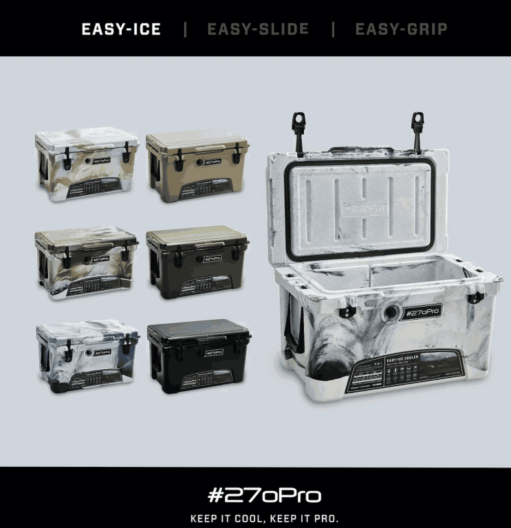 5、豪華露營 / 車宿露營適合的電動冰桶推薦-)EASY ICE風格保冰桶42.5L|270Pro